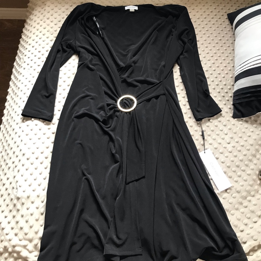 Never worn Calvin Klein wrap dress